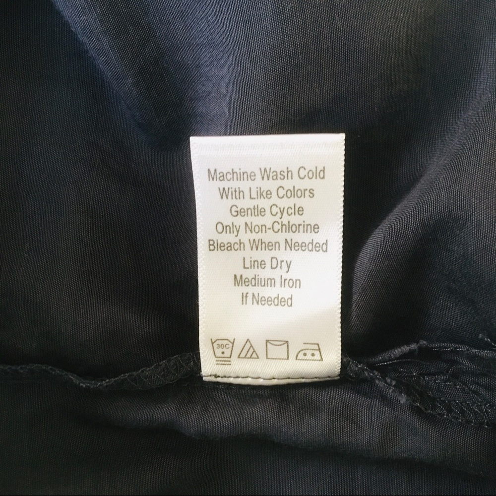 Coldwater Creek Navy Semi-Sheer Blouse M(10/12) - image 6